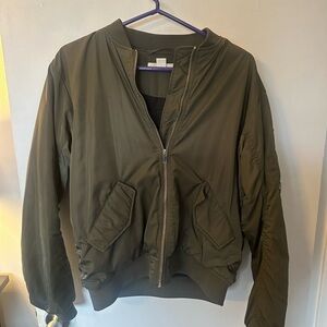 H&M Khaki Women's Bomber Jacket